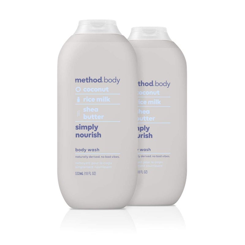Method Body Wash, Simply Nourish, Paraben and Phthalate Free, 18 oz (Pack of 1) - Image 1